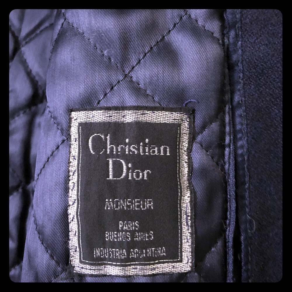 CHRISTIAN DIOR Monsieur Long Wool Coat Mens